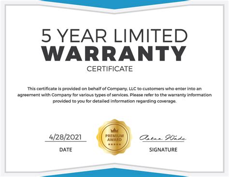 Warranty Certificates For Your Business Simplecert