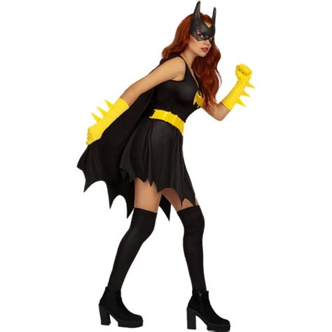 Disfraz Superheroína Batgirl De Gotham Para Mujer 【envío En 24h】