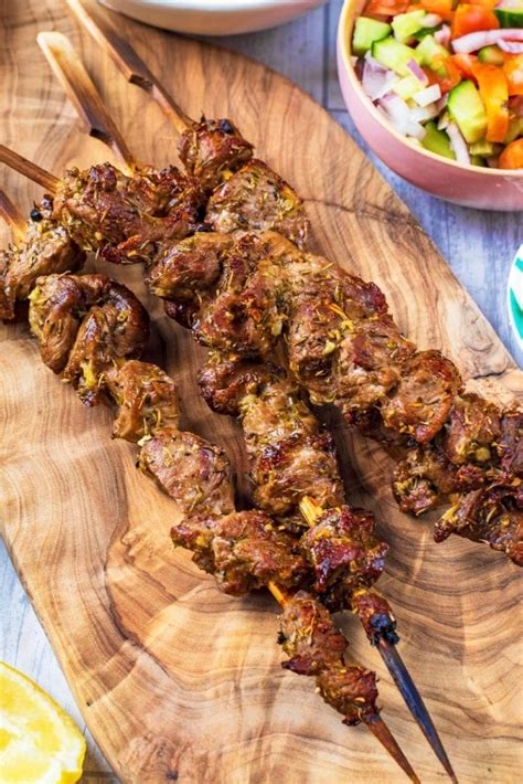 Greek Lamb Souvlaki Recipe In 2020 Lamb Souvlaki Recipe Souvlaki