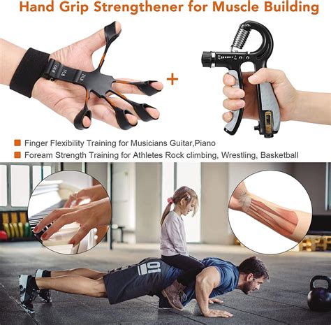 Adjustable Hand Grip Strengthener, Finger Stretcher & Trainer for ...