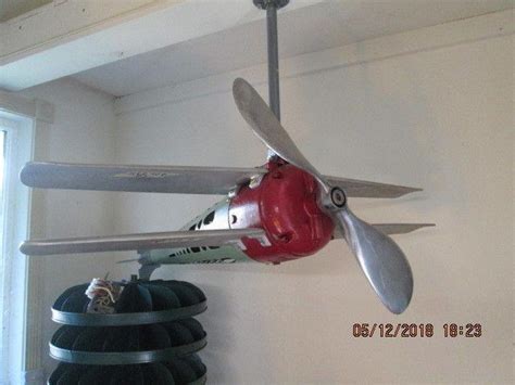 Antique Hard To Find Vintage 1930s Airplane Ceiling Fan O Plane Bi