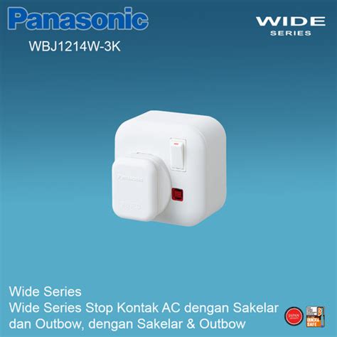 Jual Panasonic Wide Series Stop Kontak Ac Dengan Sakelar Outbow