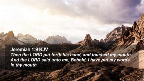 Jeremiah Kjv Desktop Wallpaper Then The Lord Put Forth His Hand