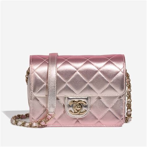 Chanel Timeless Flap Bag Small Lamb Iridescent Sacl B