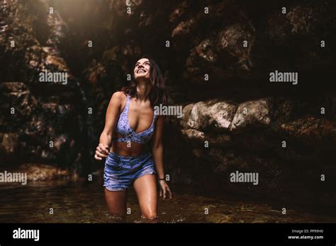 Woman Hiking In Bikini Hi Res Stock Photography And Images Alamy