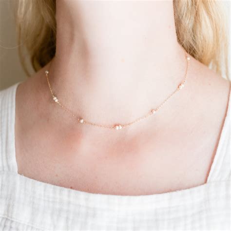 Megan Gold-Filled Necklace | Subtle Elegance Freshwater Pearl Necklace – Pearlygirls