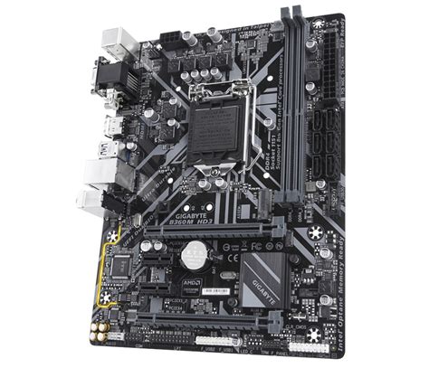 Gigabyte B360M HD3 Intel 1151 B360 Motherboard (MicroATX) Gigabit LAN ...