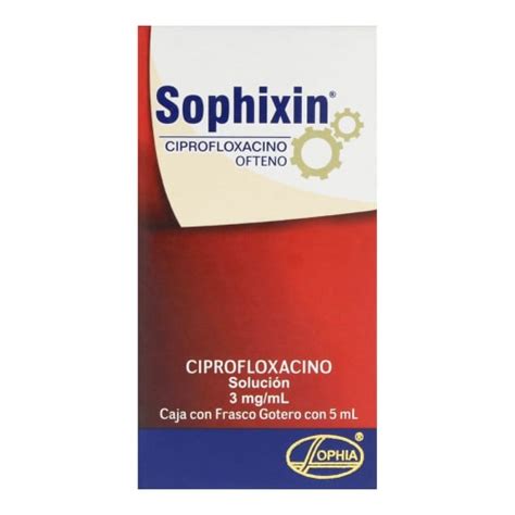 CIPROFLOXACINO 3MG ML FRASCO CON 5ML GOTAS OFTALMICAS 45 OFF