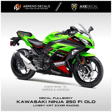 Jual Decal Fullbody Ninja 250 Fi Old Livery KRT ZX10R Racing Stiker