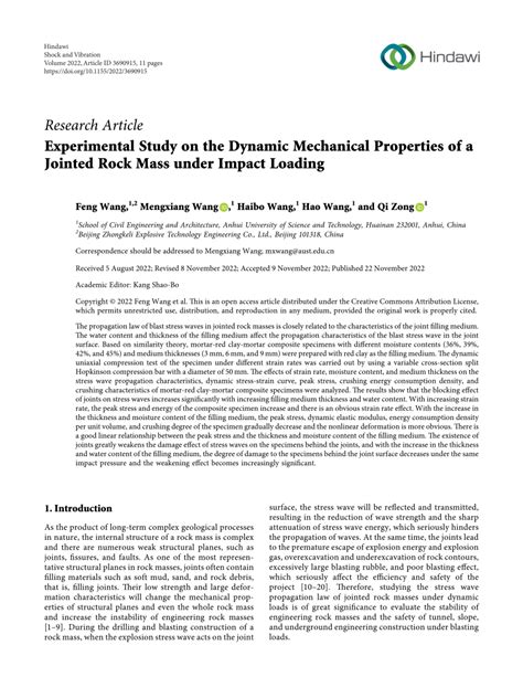 Pdf Experimental Study On The Dynamic Mechanical Properties Of A