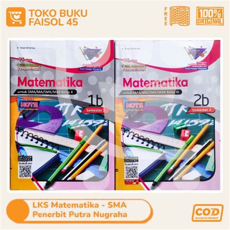 Jual LKS Matematika SMA SMK Kelas 10 11 12 Putra Nugraha Kharisma