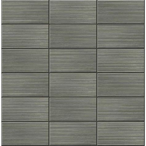 LILLIAN AUGUST 30 75 Sq Ft Luxe Haven Charcoal Rib Tile Vinyl Peel