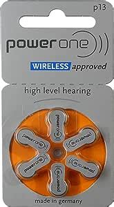 Power One Hearing Aid Battery Size Pack Of Batteries Amazon