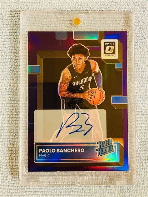 Paolo Banchero Orlando Magic 2022 23 Panini Donruss Optic Purple Prizm