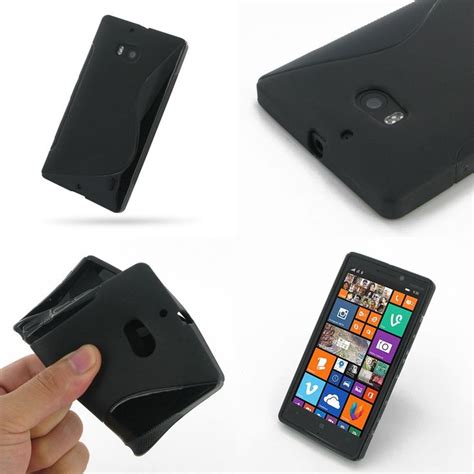 Pdair Soft Plastic Case For Nokia Lumia Black S Shape Pattern