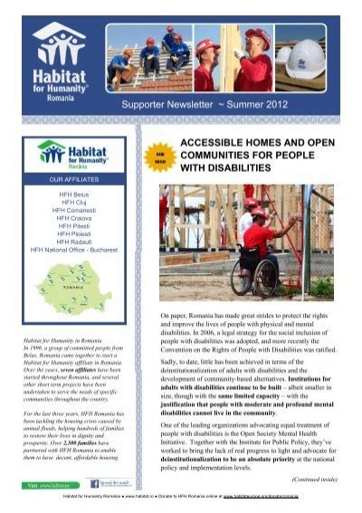 Accessible Homes And Open Communities For People With Disabilities