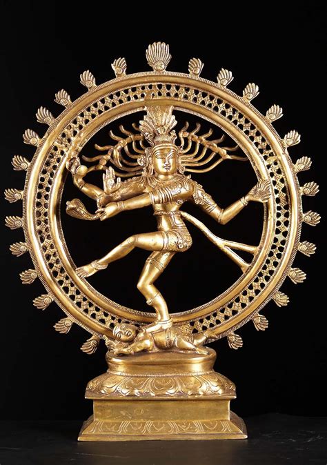 Brass Dancing Shiva as Lord of Dance Nataraja 22" (#72bs14z): Hindu ...