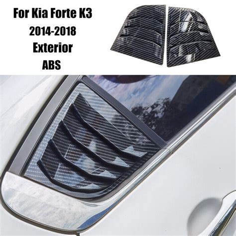 For Kia Forte K Carbon Fiber Side Vent Window Scoop Louver