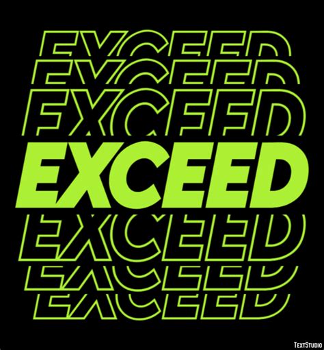 Exceed Text Effect and Logo Design Word