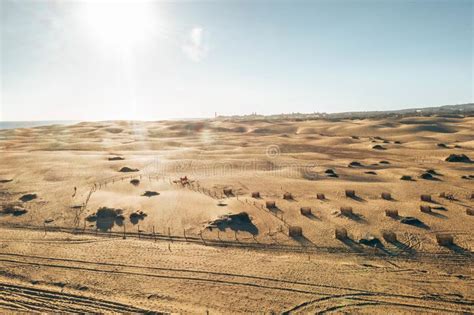 Aerial Maspalomas Dunes View on Gran Canaria Island. Stock Photo ...