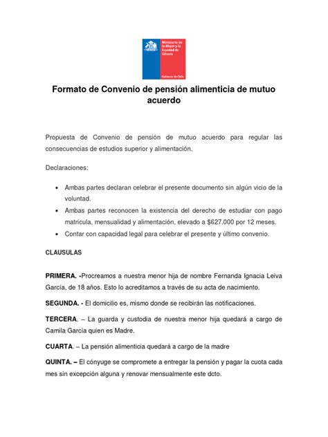 Formato Convenio Pdf