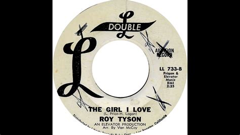 ROY TYSON GROUP THE GIRL I LOVE YouTube