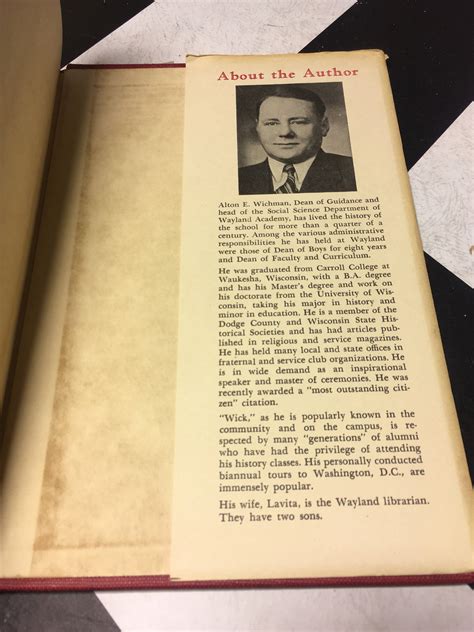 The Wayland Story: Centennial History of Wayland Academy 1855-1955 by ...