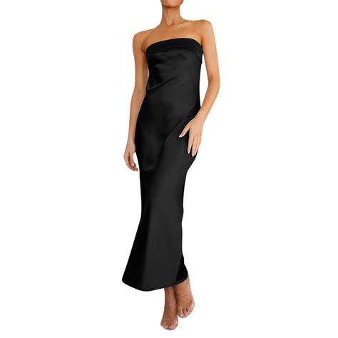 Vedolay Spaghetti Straps Satin Wedding Dresses for Bride Cowl Neck A