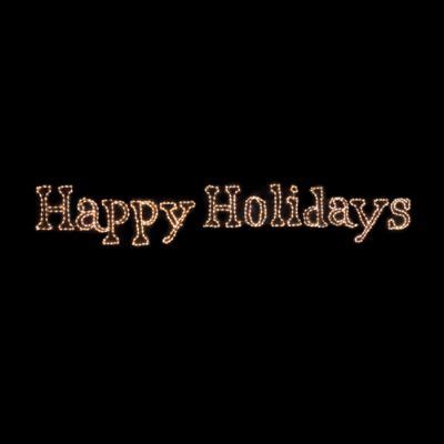 Lighted "Happy Holidays" 5-ft. Sign | Frontgate