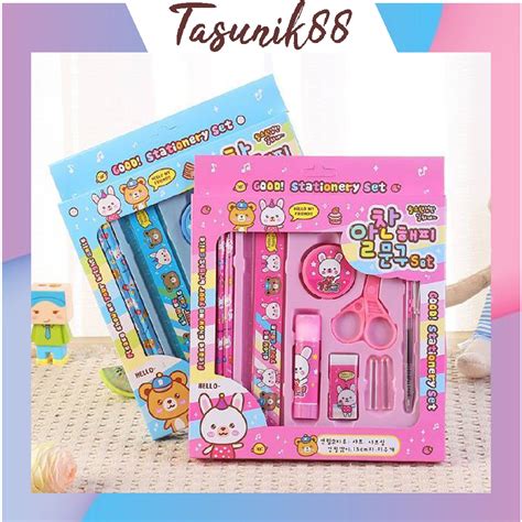 Jual Tasunik Alat Tulis Set In Karakter A Paket Alat Tulis Anak