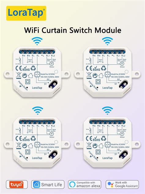 Tuya Smart Life Wifi Rideau Store Interrupteur Pour Moteur Lectrique