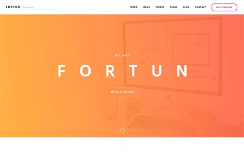 Fortun - Creative HTML5 Responsive Website Template