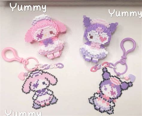 3d Perler Bead Pattern Kawaii Halloween Character Etsy