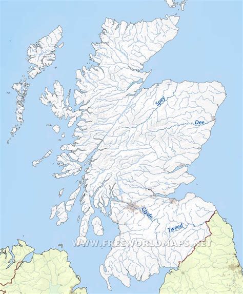 Scotland Physical Map