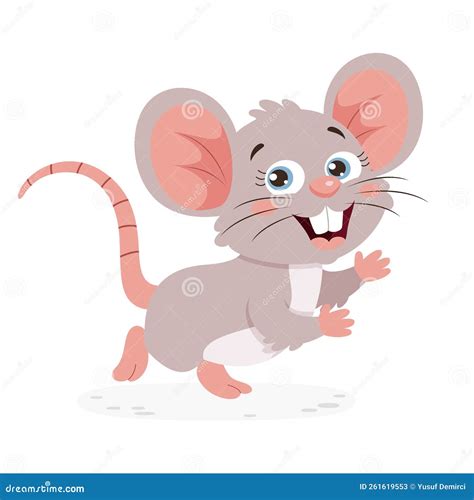 Cartoon Illustration of a Mouse Stock Illustration - Illustration of ...