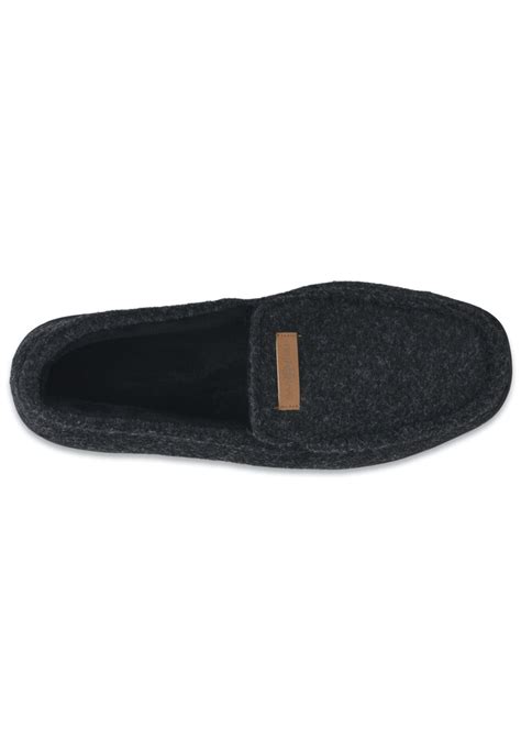 Mens Faux Wool Mocassin Slipper With Velour Lining Slippers Onestopplus