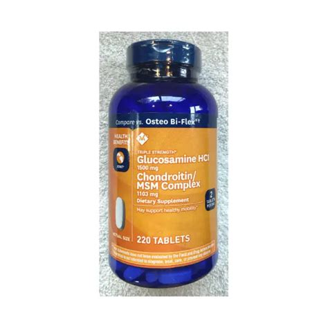 Members Mark Triple Strength Glucosamine Hci Chondroitin Msm Complex