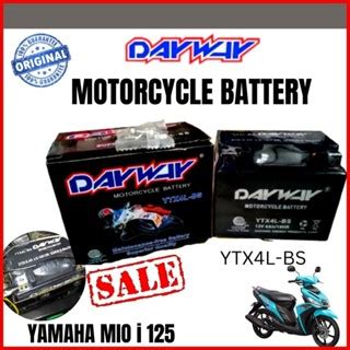 Dayway Motorcycle Battery For Yamaha Mio I Ytx L Bs Motor Battery