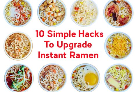 10 Quick Hacks To Upgrade Instant Ramen Kitchn