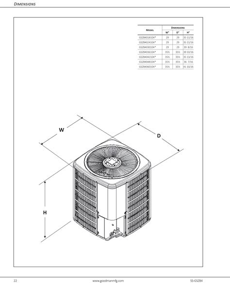 3 5 Ton Goodman 14 3 Seer2 Heat Pump Condenser Gszb404210