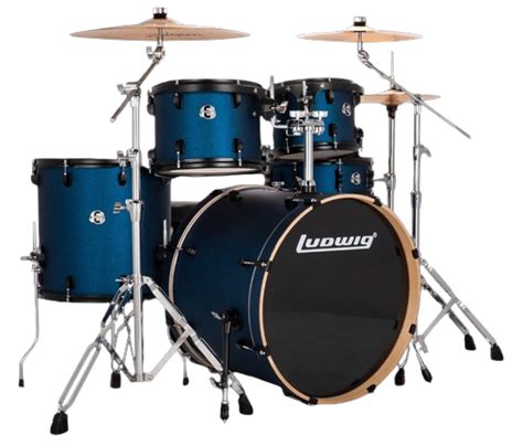 Ludwig Evolution Drum Kit Blue Stardust - Limited Edition Color