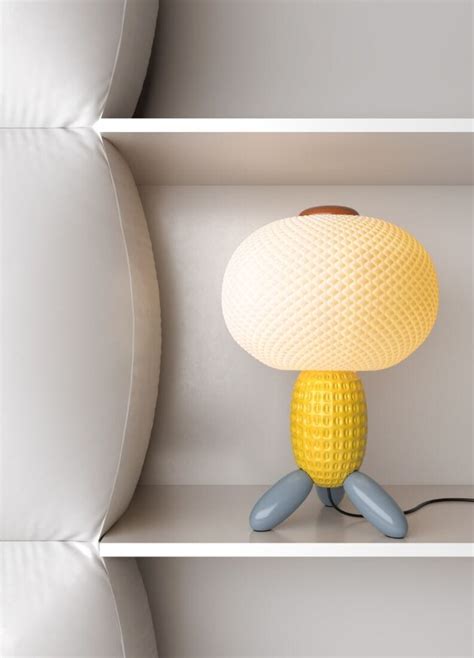 Soft Blown Table Lamp Yellow Ce Lladro Official India