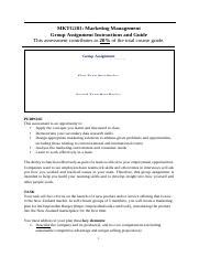 Group Assignment Information Sheet Final Pdf Mktg Marketing