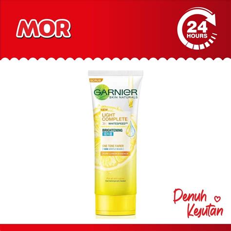 Jual Garnier Light Complete Brightening Scrub Wash Ml Shopee