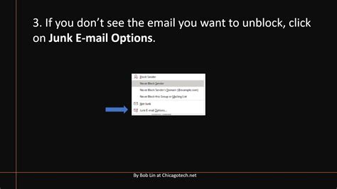 How To Unblock Senders From Junk Mail In Outlook Youtube