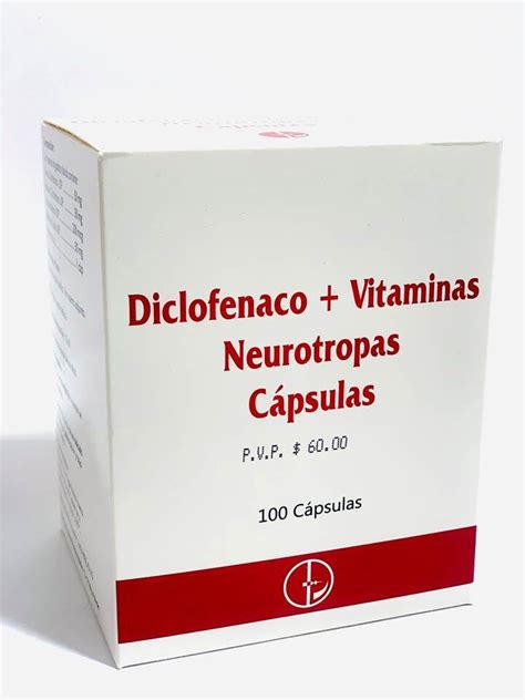 Diclofenaco Vitaminas Neurotropas Capsulas X Gen Rico Caplin Xanafiz