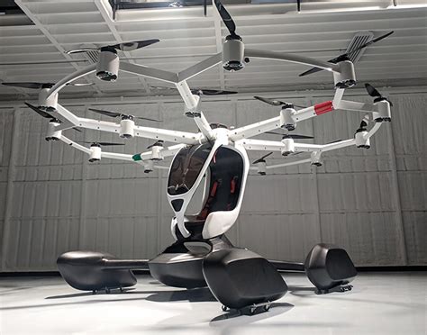 The Hexa Evtol By Lift Aircraft Resembles A Large Drone With 18 Sets Of