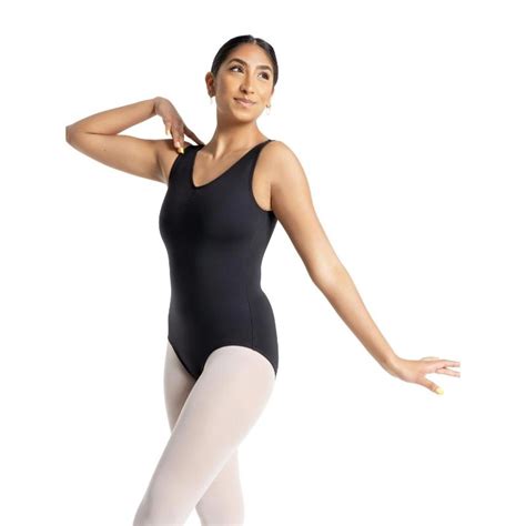 Capezio® Se1008w Adult Studio Pinch Front V Neck Leotard Dancing In