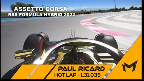 FRANCE PAUL RICARD Hotlap Setup 1 31 035 RSS Formula Hybrid