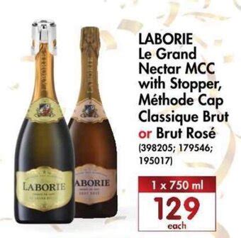 Laborie Le Grand Nectar MCC with Stopper Méthode Cap Classique Brut or